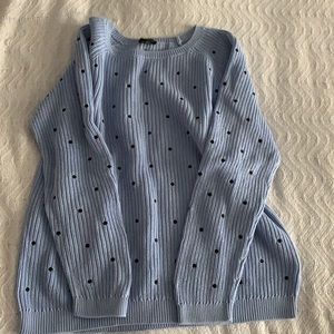Medium Blue Polka Dot Sweater
